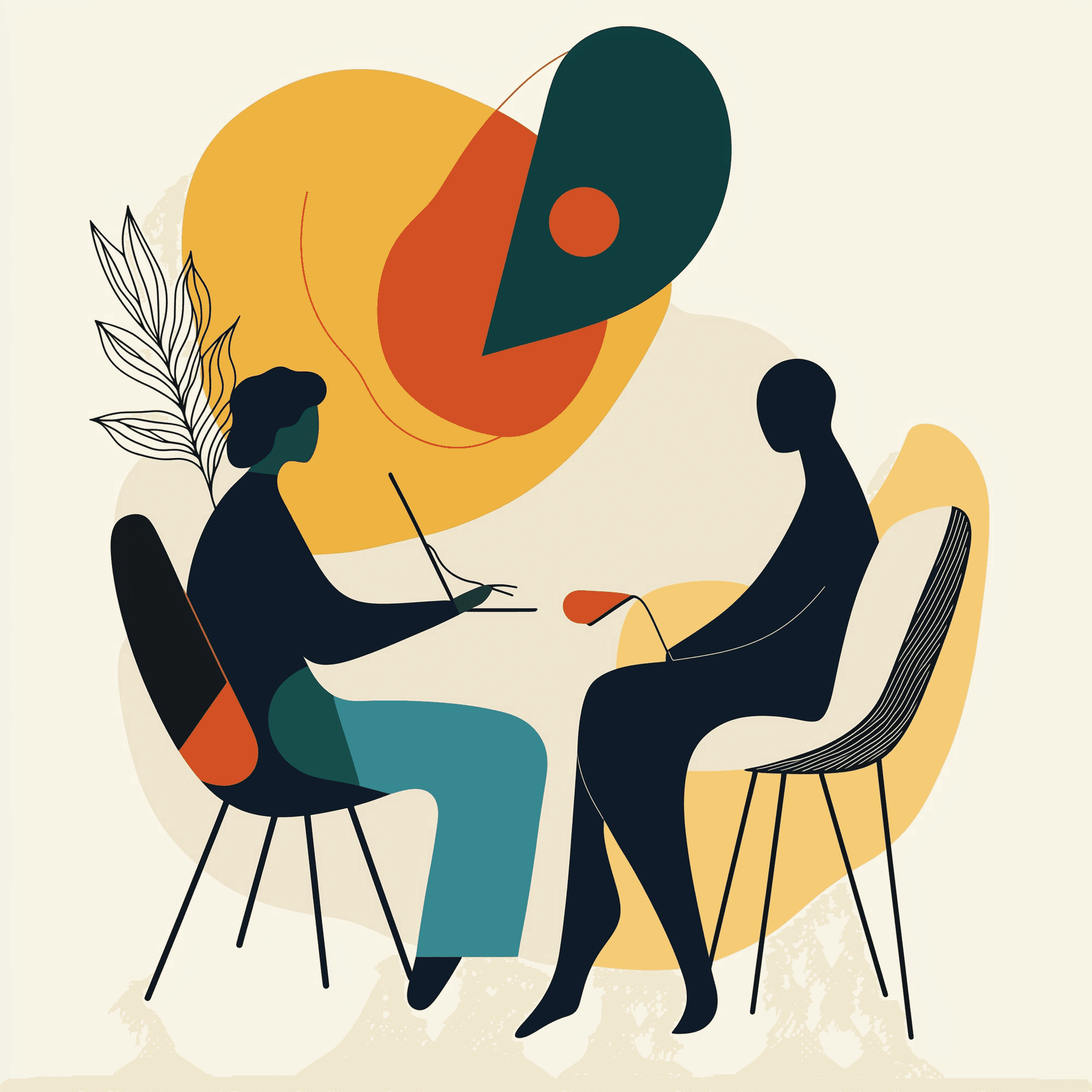Therapy session illustration