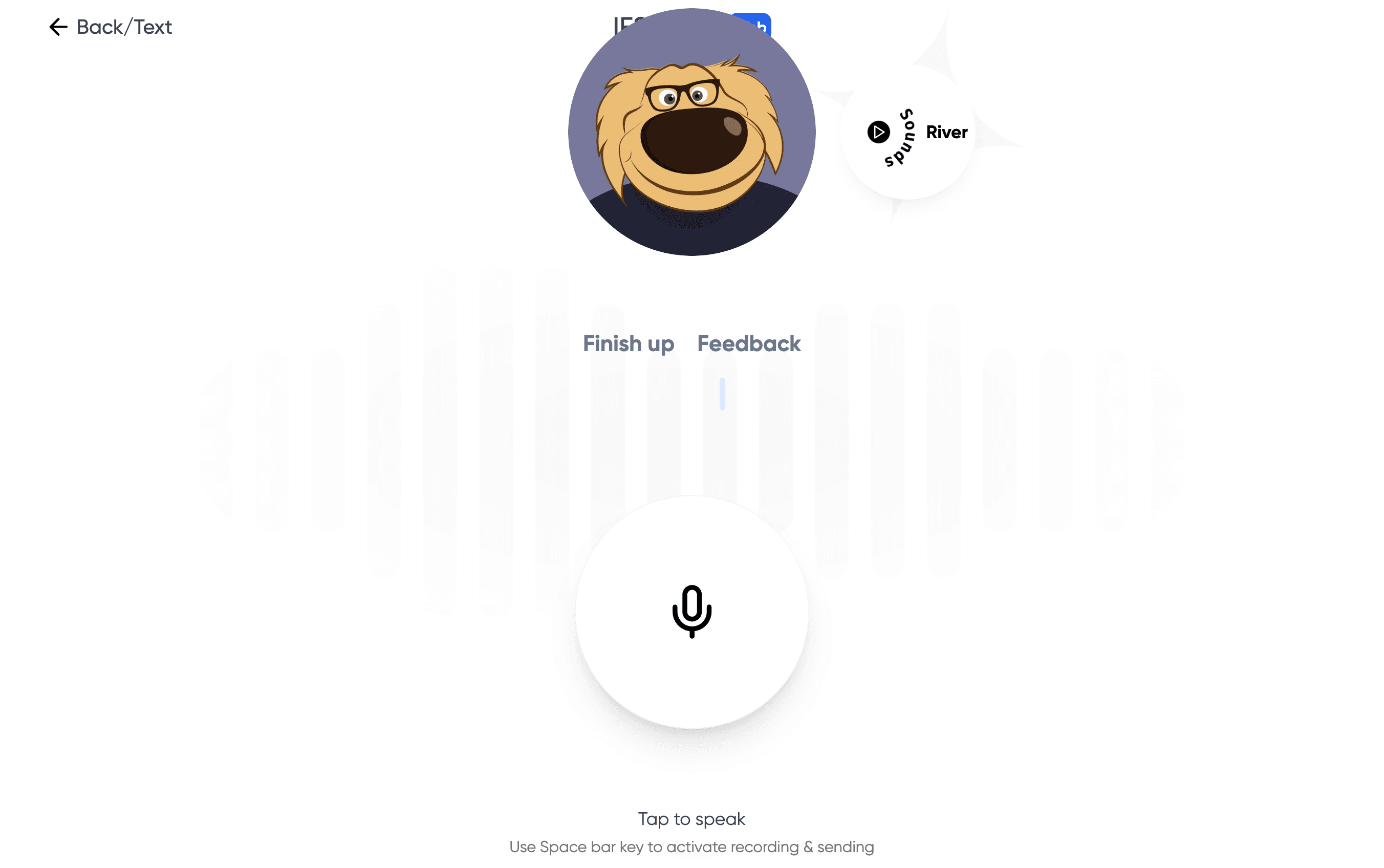 IFS Guide's voice chat mode with tap-to-speak